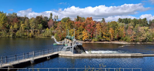 2024-09-29 12:00 Barrage Drummond sur la rivière Magog à Sherbrooke